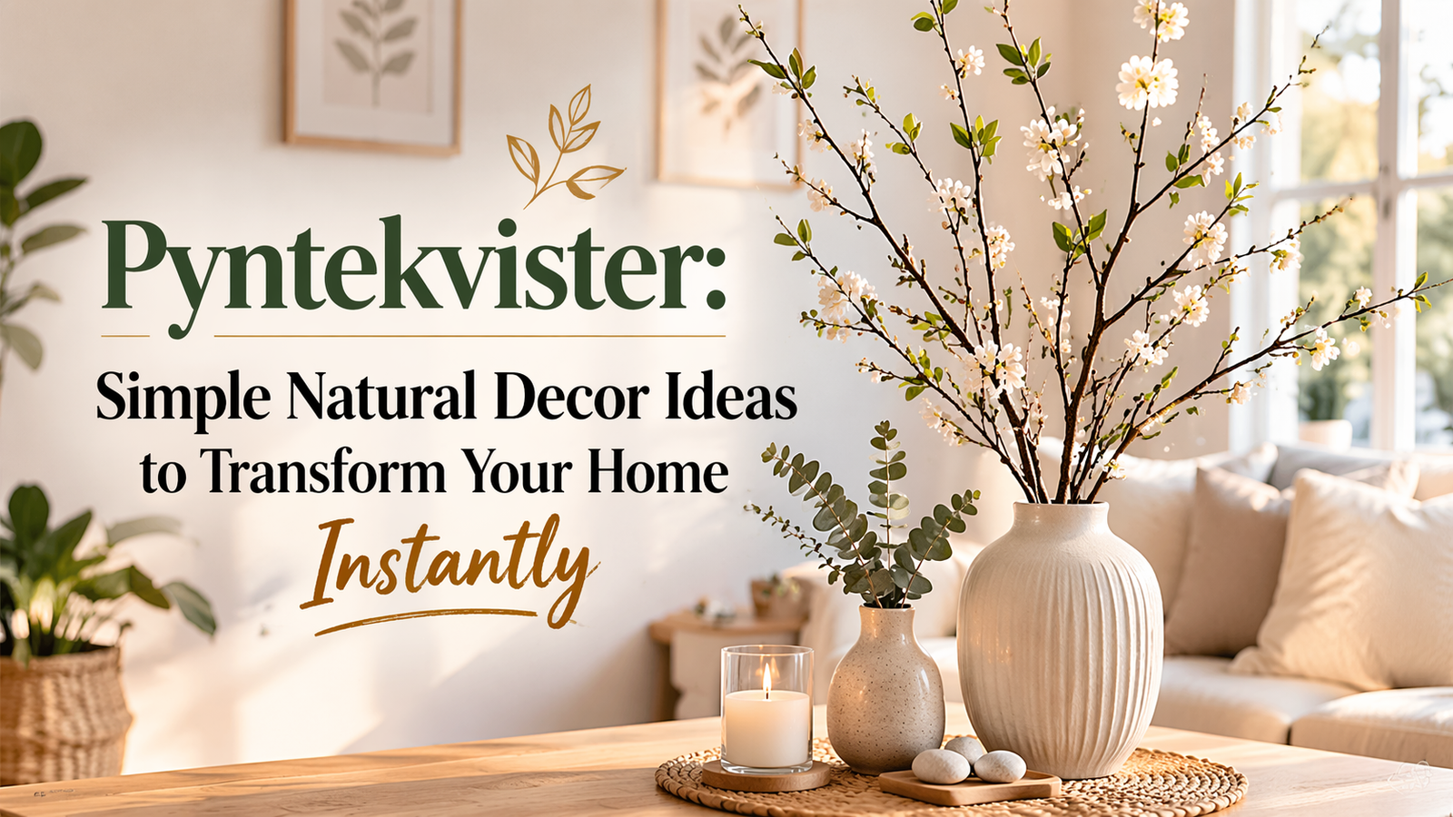 Pyntekvister: Simple Natural Decor Ideas to Transform Your Home Instantly